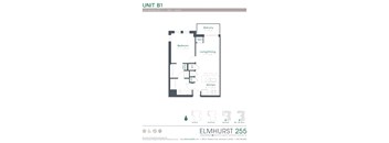 a floor plan of a bedroom apartment  at Elmhurst 255, Elmhurst, IL