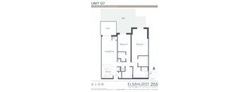 this is a floor plan of our apartment  at Elmhurst 255, Elmhurst, IL