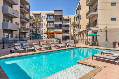 pool at Urban Crest Apartments, San Antonio, 78209