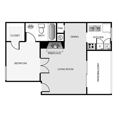 1a Floor Plan 1a Floor Plan at Keller Oaks, Carrollton ?