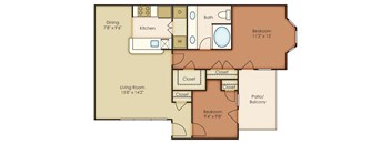 Travis Floor Plan at Villages of Briar Forest, Texas  