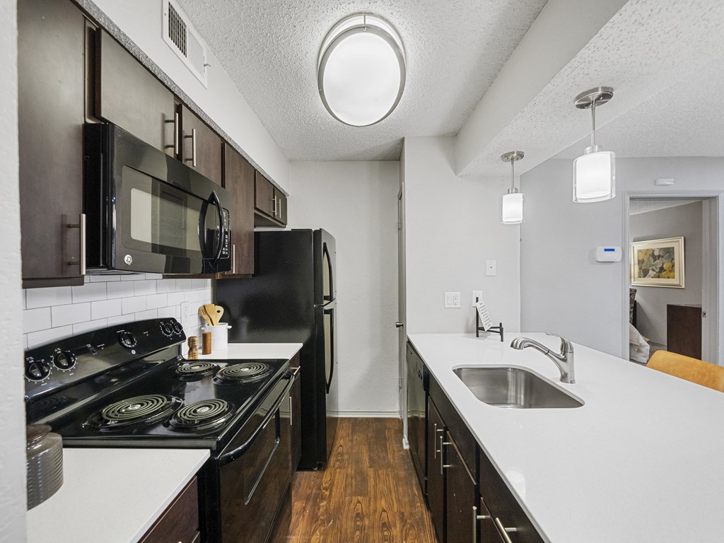 Modern Kitchen at Trinity Apartments, Irving, TX