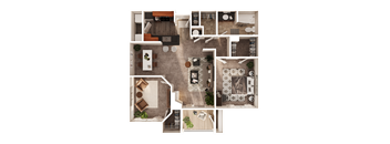 A series of images showing different rooms of a house.
