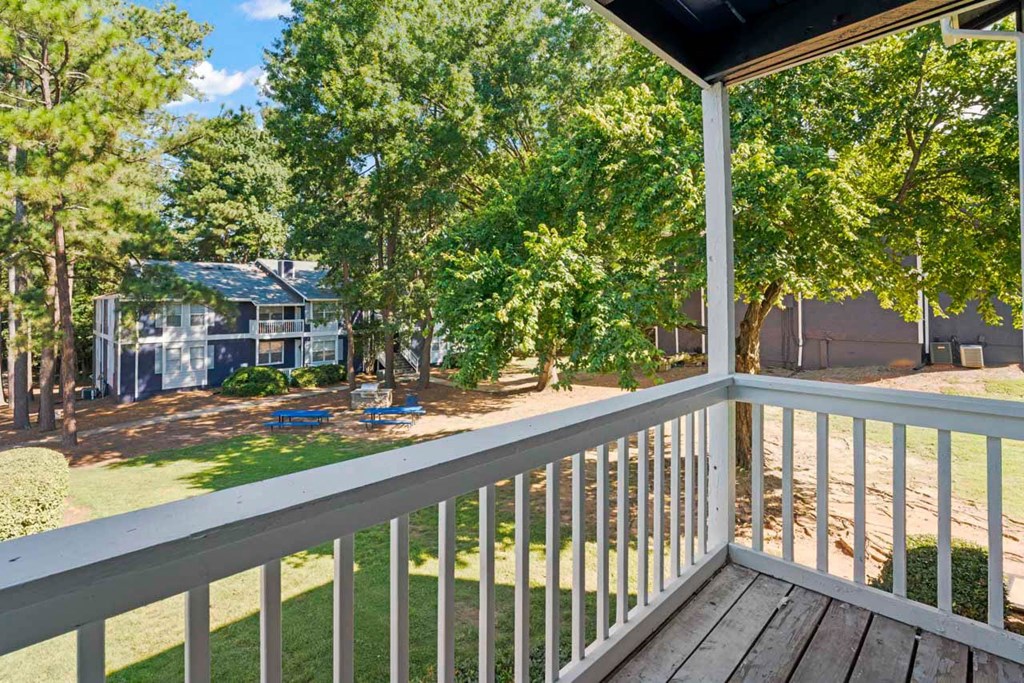 our apartments showcase a beautiful screened in porch