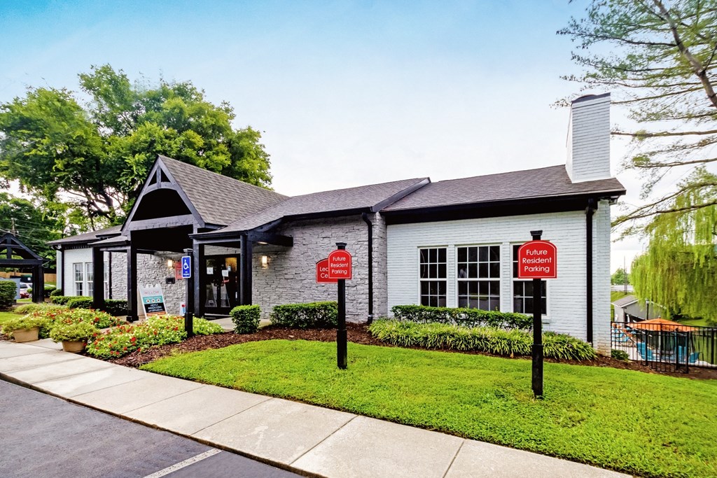 Reserved parking at leasing office  at Willow Apartments, Nashville, TN