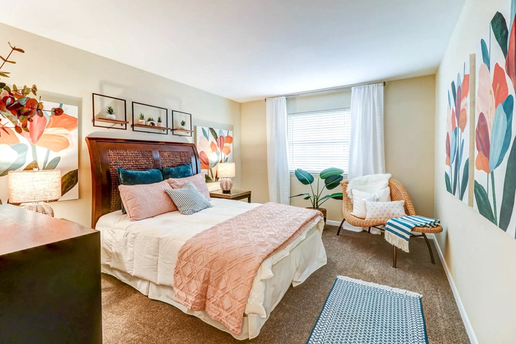 bedrooms at the district flats apartments ks