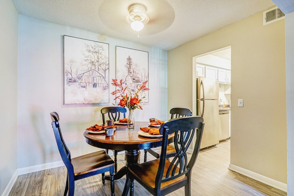 dining area with table and chairs