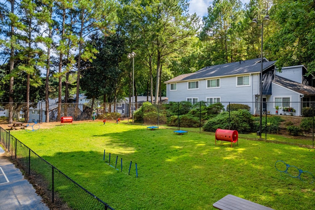 Pet park at pet-friendly apartments in Atlanta GA