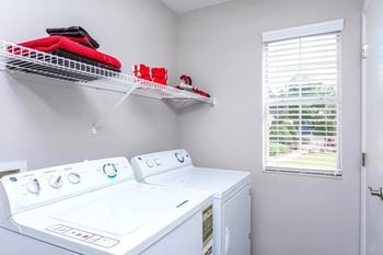 Laundry Room w/ Washer & Dryer Connections