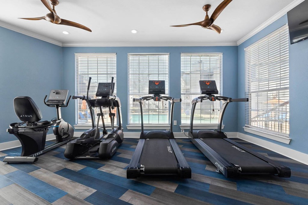 the gym is equipped with treadmills and other exercise equipment at District 2308, Arlington, TX 76011 ?