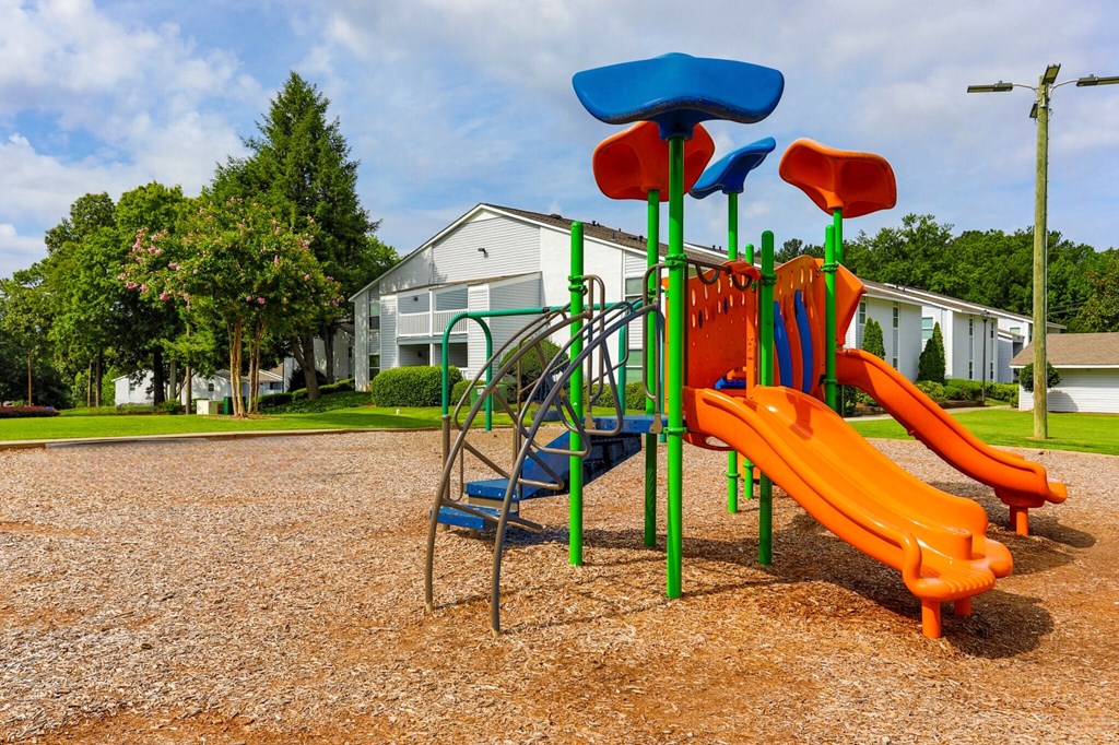 our playground is just across the street from our apartments