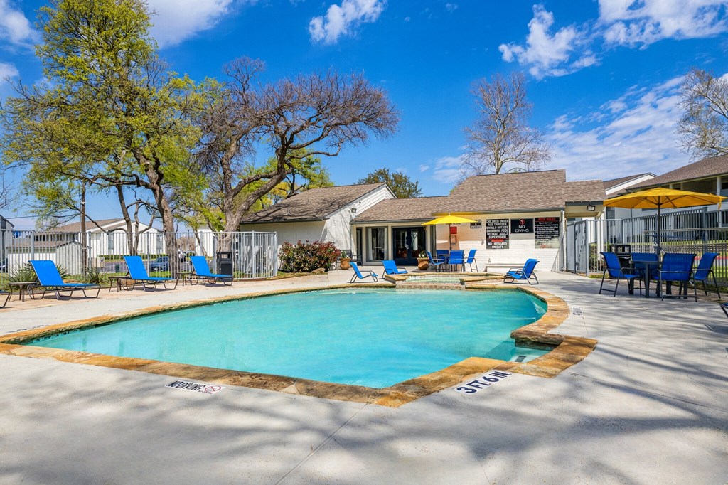 the swimming pool at our apartments at The Hudson, Texas, 75006
