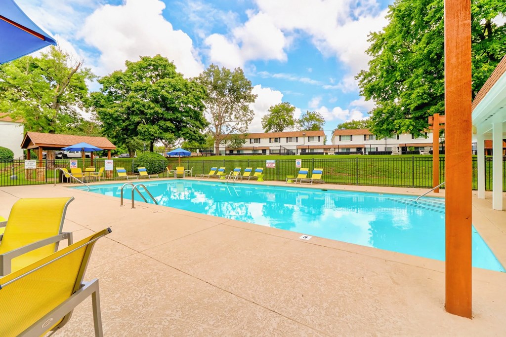 the swimming pool at our apartments