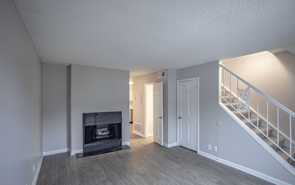 Living room with Fireplace at Willow Apartments, Tennessee, 37217