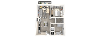 A2 Floor Plan at Altis Grand Kendall, Miami Florida