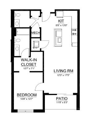 1 Bedroom Apartment