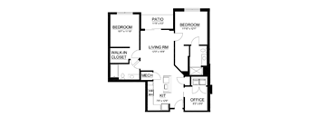 B3 - 2 Bed 2 Bath Den