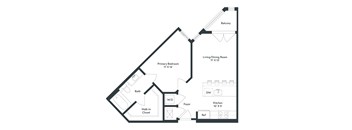 A black and white diagram of a house layout with labeled rooms.
