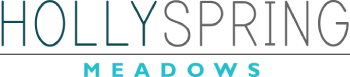 The image features the words "HOLLY SPRING MEADOWS" in large, bold letters.