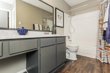 Interior view of bathroom