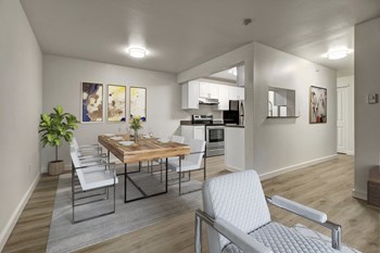 Taluswood Apartments Kitchen and Living Area | Apartments For Rent In Mountlake Terrace, WA | Taluswood Apartments - Photo Gallery 3