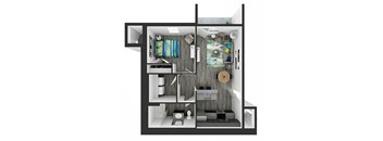 bedroom floor plan an in 2d