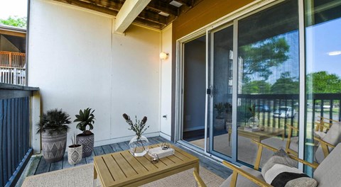 Cozt Patio on a 1 Bedroom