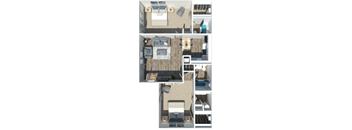 2 Bed 2 Bath