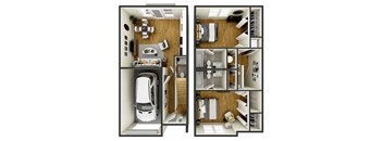 A series of images showing different rooms of a house.