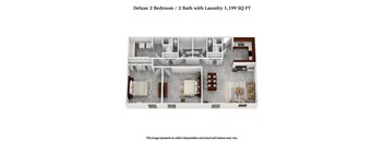 2 Bedroom 2 Bath Deluxe