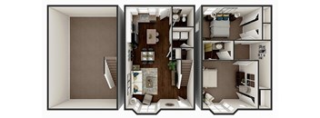 2 BR 1.5 Bath with Basement