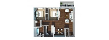 A series of images showing different views of a room layout.