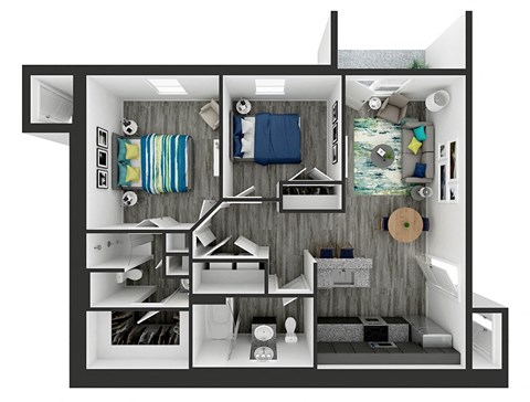 bedroom floor plan an opens concept lofts with balcony and views of the san francisco bay