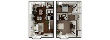 2 Bd with Bay Window