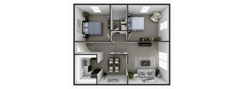 2 BR Garden (B) - Georgetown Rd