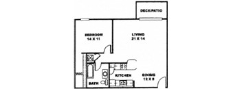 One Bedroom, One Bath Extended