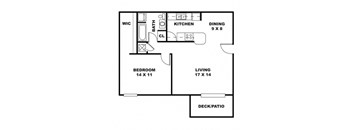 One Bedroom, One Bath