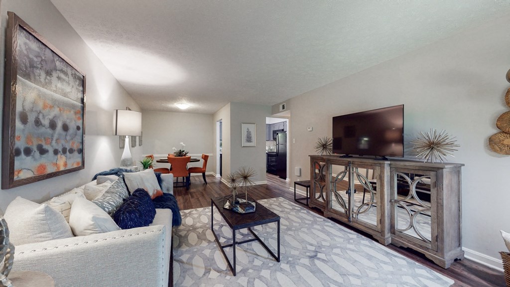 our apartments at the district feature a living room and dining room