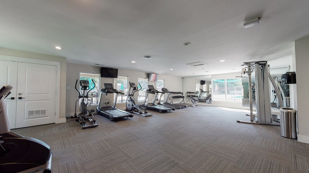 the gym at the preserve apartments ma