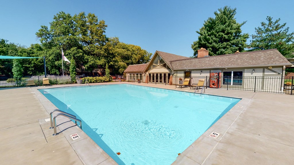 the swimming pool at our apartments