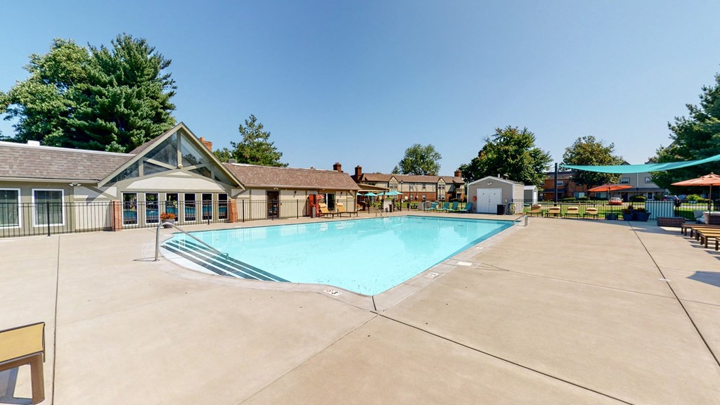 the swimming pool at our apartments