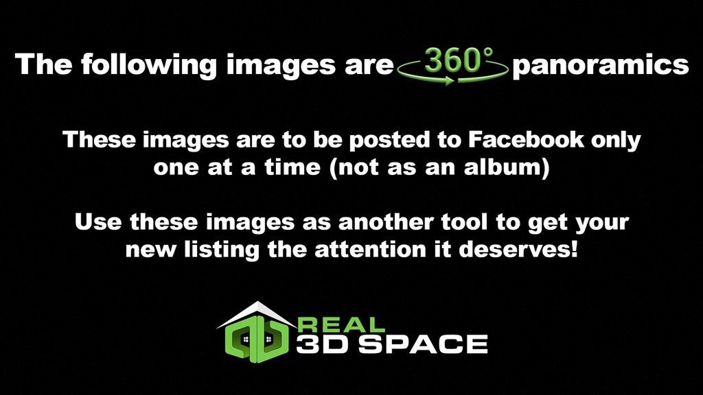 the following images are 360 panoramas these images are to be posted to facebook