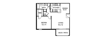 1 Bedroom, 1 Bathroom