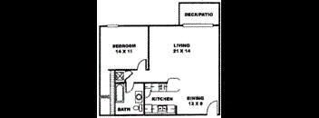 1 Bedroom, 1 Bathroom Extended