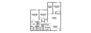 3 Bedroom, 2 Bathroom