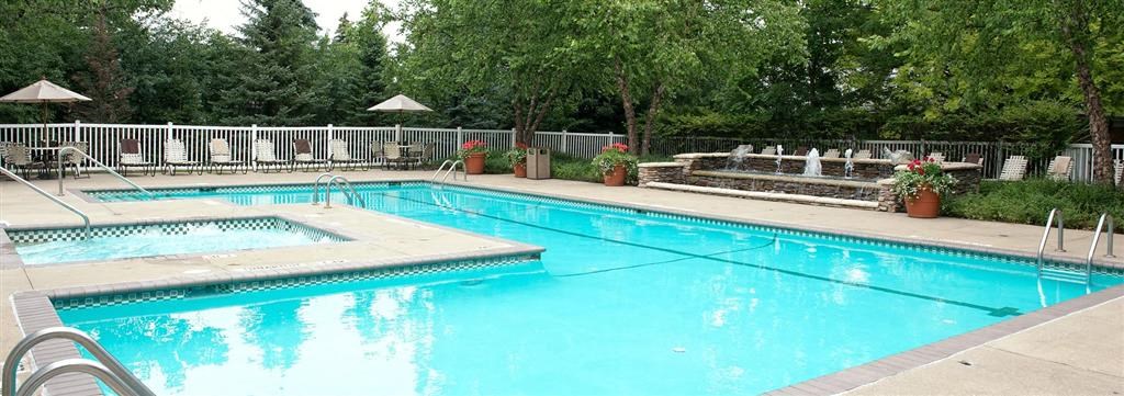 a swimming pool and a resort style pool