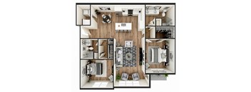 A series of images showing different rooms of a house.