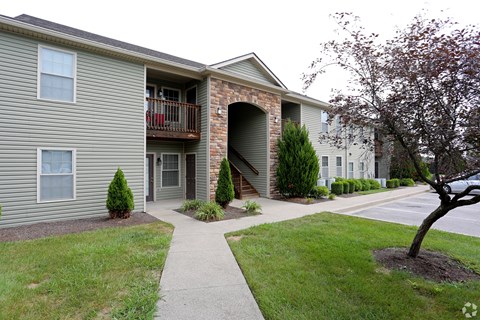 our apartments offer a walkway to the front of the building