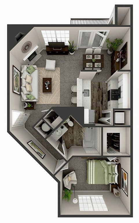 Randall Village Apartments- Crystal Lake, IL - One Bedroom