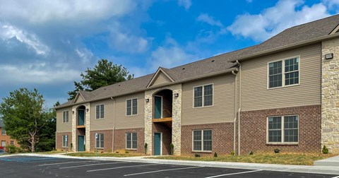 the building where the apartments are located